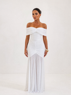 Damen schulterfreies Maxikleid Ansicht 9