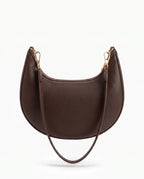 Damen Schultertasche in Halbmondform mit Reißverschluss und Zwei Abnehmbaren Riemen – Ansicht 8