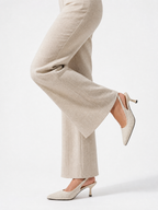 Damen Slingback Pumps in Flechtoptik mit Spitzer Zehenpartie – Ansicht 4