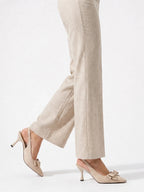 Damen Slingback Pumps in Veloursleder-Optik mit Schleife und Spitzer Zehenpartie – Ansicht 11