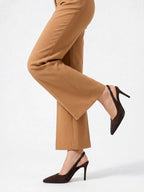 Damen Slingback Pumps in Veloursleder-Optik mit Spitzer Zehenpartie – Ansicht 8