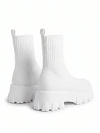 Damen Sock Boots aus Strick auf Dicker Sohle – Ansicht 17