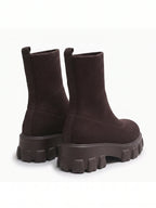 Damen Sock Boots aus Strick auf Dicker Sohle – Ansicht 8