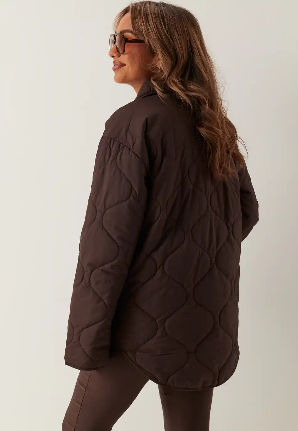 Damen Steppjacke mit Knopfverschluss – Ansicht 2