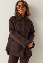 Damen Steppjacke mit Knopfverschluss – Ansicht 3
