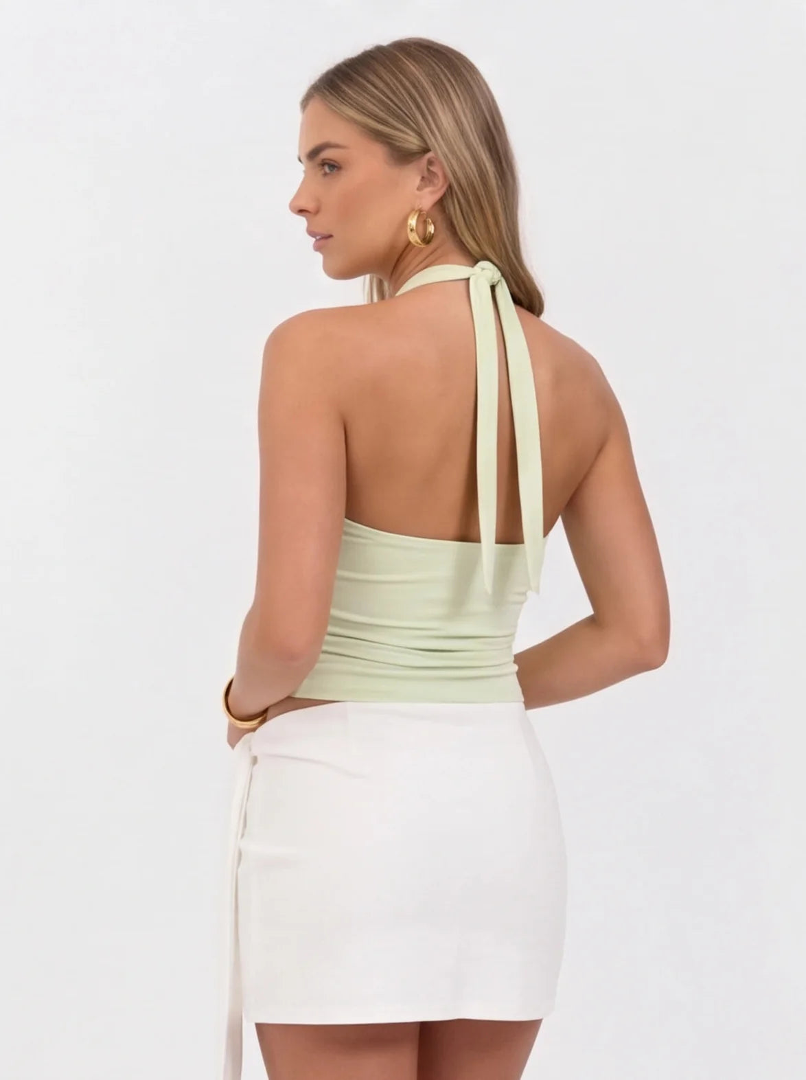 Damen Top mit Nackenbändern – Ansicht 3