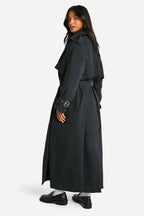 Damen Trenchcoat mit Reverskragen und Taillengürtel Ansicht 2