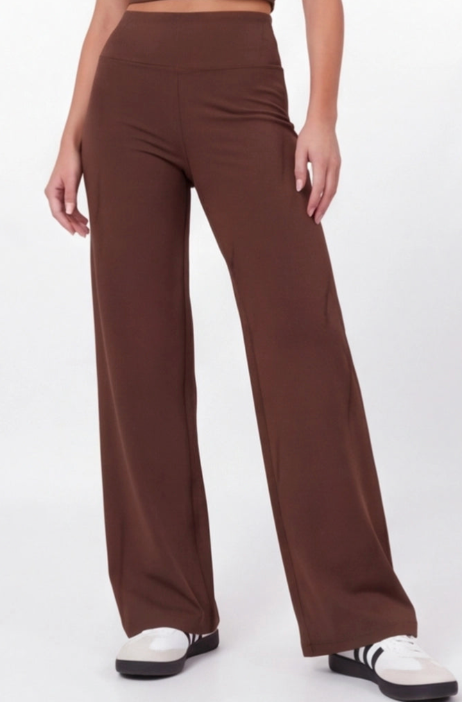 Damen weite Hose mit geradem Bund