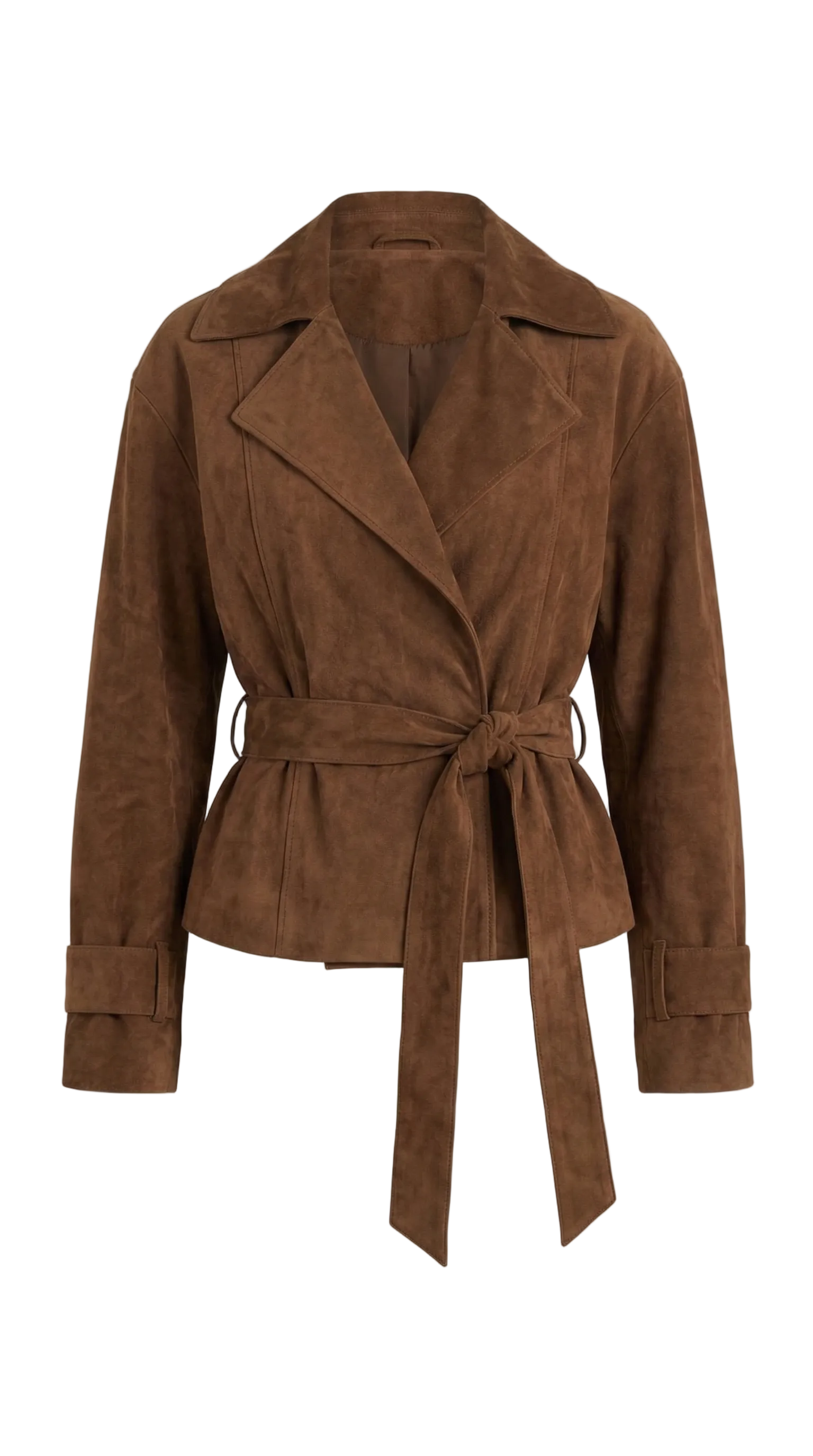 Damen Wickeljacke mit Bindegürtel