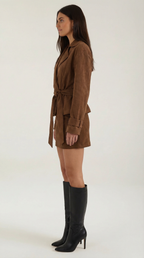 Damen Wickeljacke mit Bindegürtel