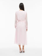 Damen Wickelkleid Midi mit Langen Ärmeln – Ansicht 11