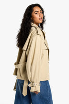 Damen Zweireiher Kurzjacke mit Reverskragen Ansicht 2