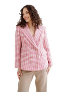 Damen Zweireihiger Blazer mit Reverskragen