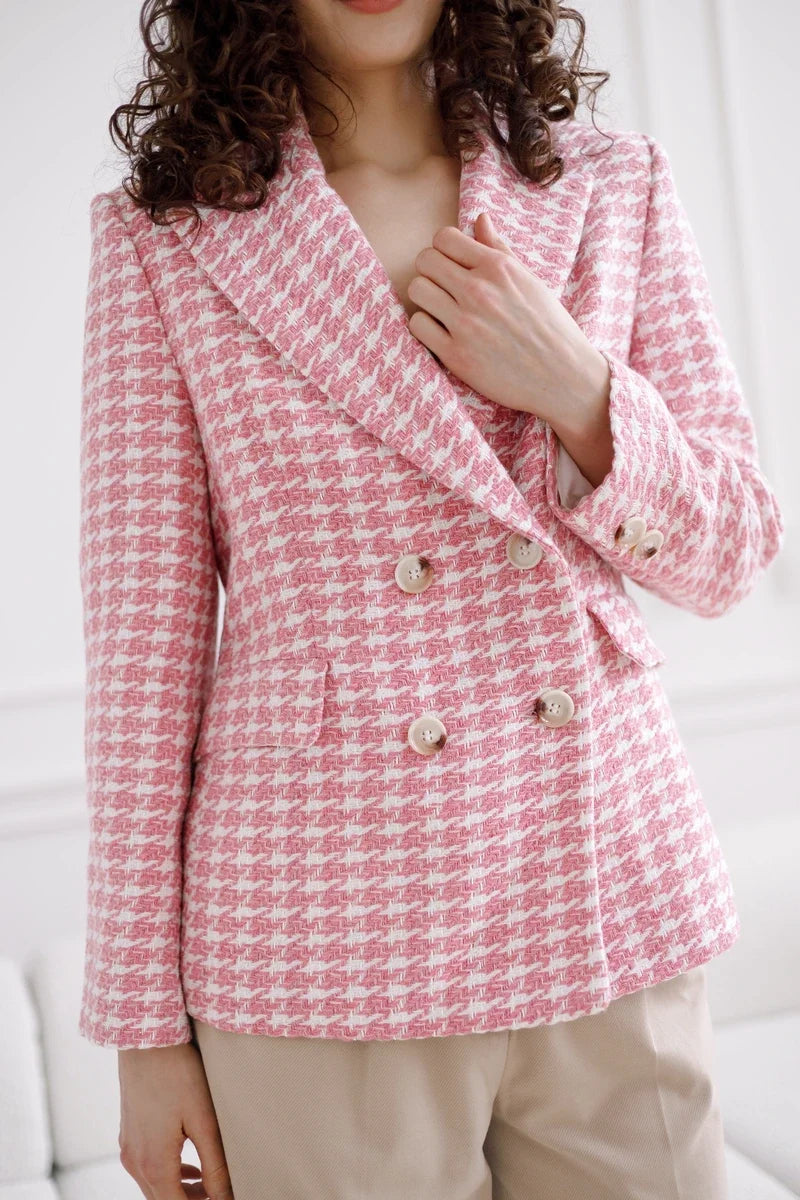 Damen Zweireihiger Blazer mit Reverskragen – Ansicht 3