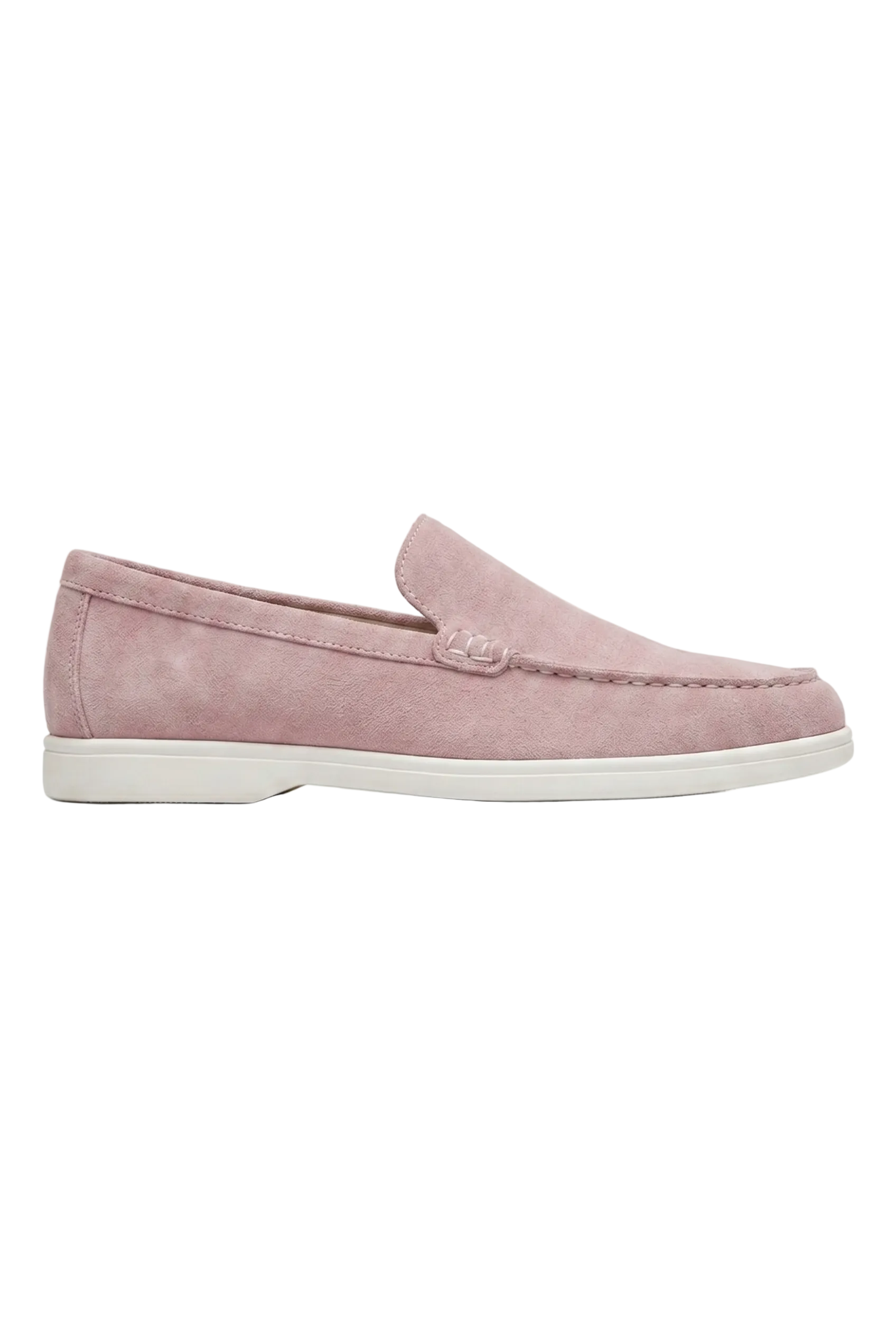 Damen Wildleder Loafer mit Flechtdetail und gepolstertem Kragen