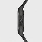 Herren Armbanduhr mit Achteckigem Gehäuse und Arabischen Ziffern am Gliederarmband – Ansicht 4