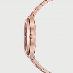 Herren Armbanduhr mit Achteckiger Lünette und Karo-Zifferblatt am Gliederarmband – Ansicht 12
