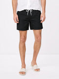 Herren Badeshorts einfarbig mit Kontrastkordel