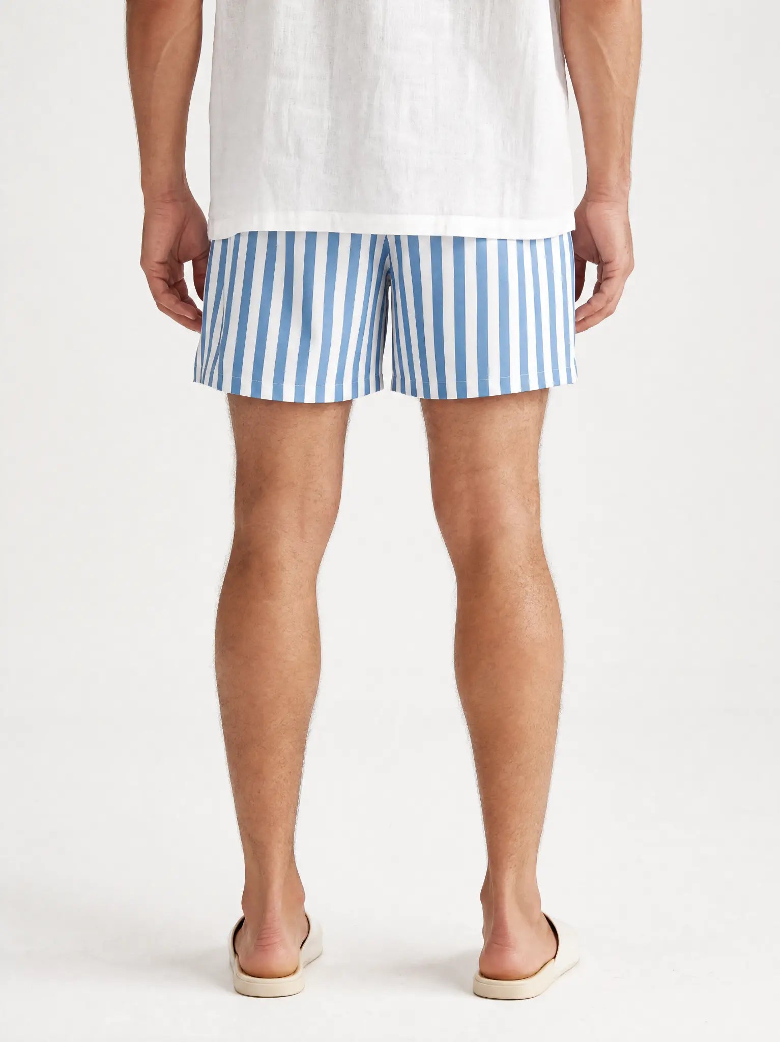 Herren Badeshorts mit breiten Streifen Ansicht 2
