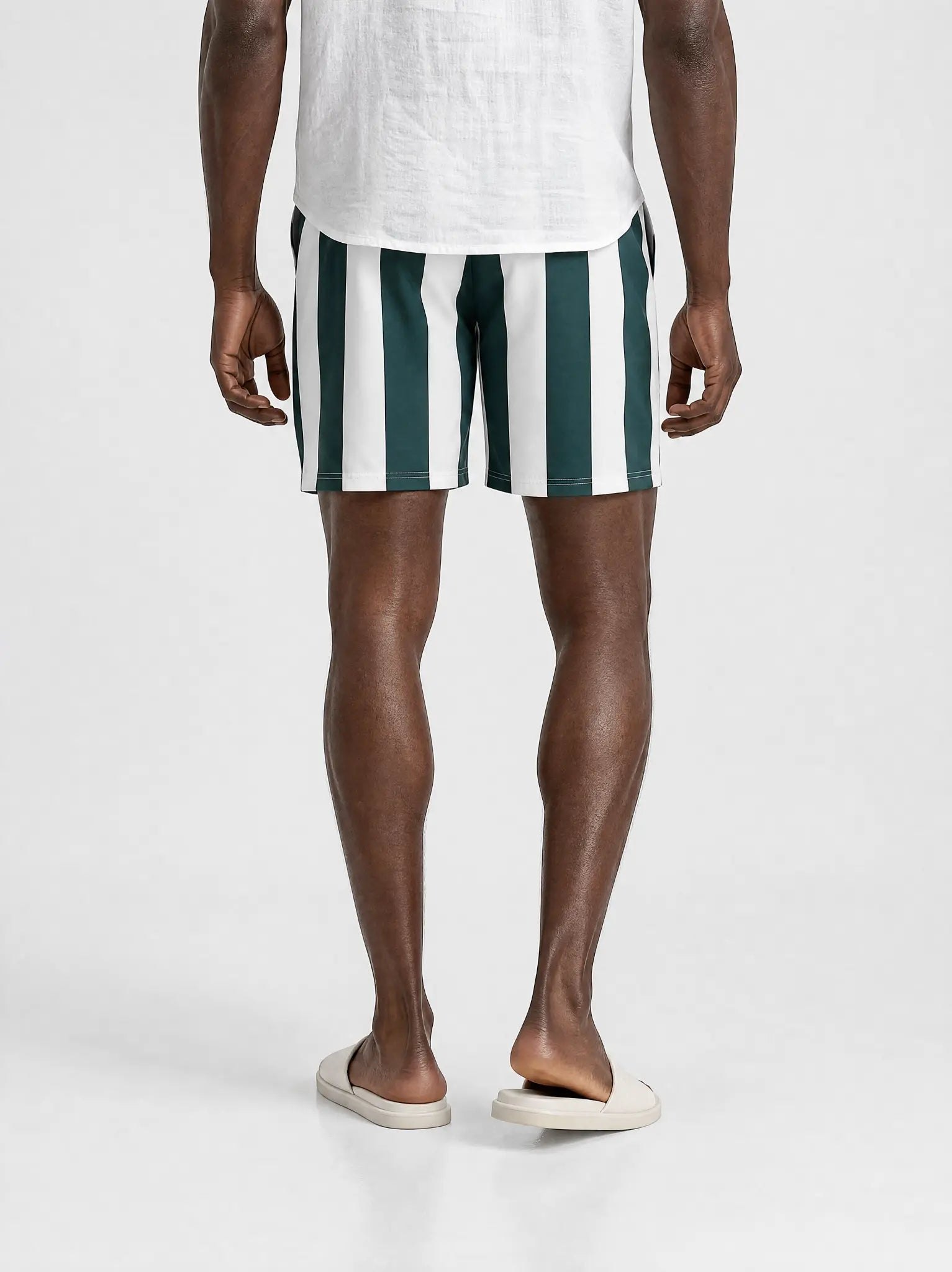 Herren Badeshorts verstellbarer Kordelzug Ansicht 2