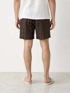 Herren Badeshorts geometrisches Monogramm Ansicht 2