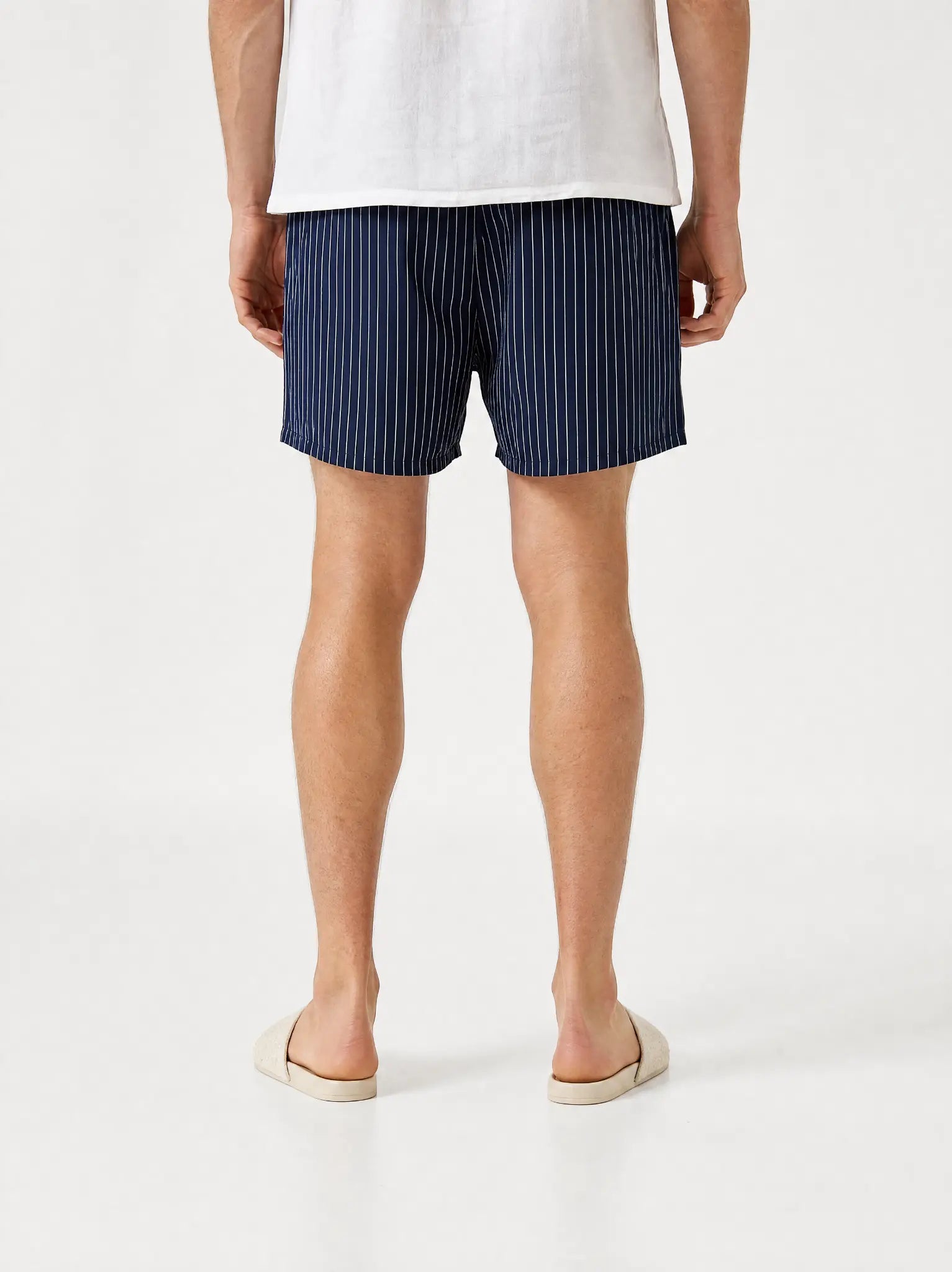 Herren Badeshorts kontrastierende Streifen Ansicht 2