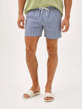Herren Badeshorts mit mittelbreiten Streifen und Kordelzug
