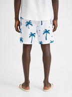 Herren Badeshorts tropisches Palmenmuster Ansicht 2