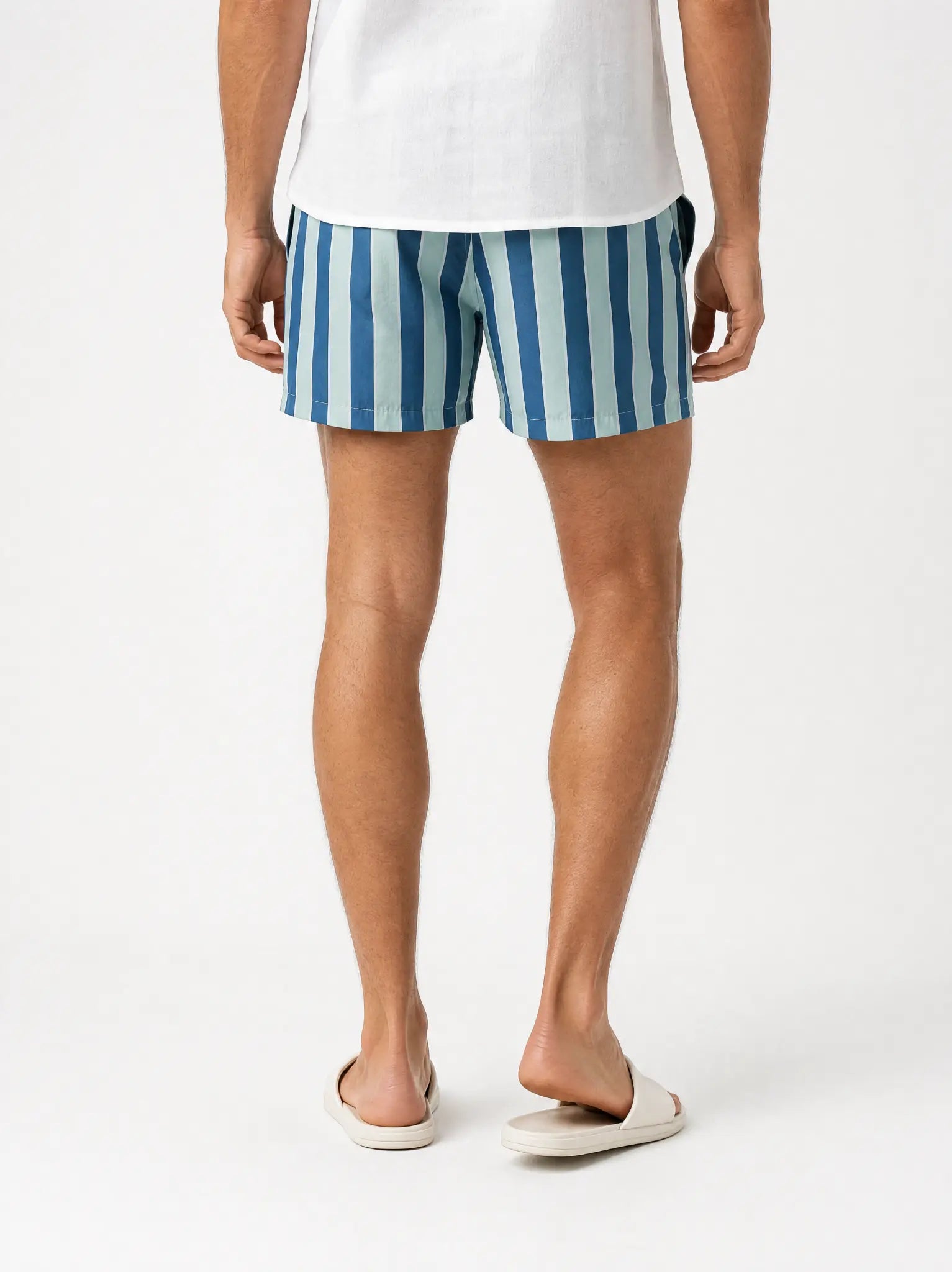 Herren Badeshorts zweifarbige Streifen Ansicht 2