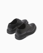 Herren Brogue Schnürschuhe mit Wingtip-Kappe, Schwarz – Rückansicht