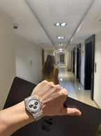 Herren Chronograph mit Achteckiger Lünette am Gliederarmband – Ansicht 10