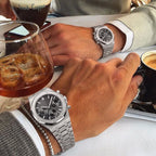 Herren Chronograph mit Achteckiger Lünette am Gliederarmband – Ansicht 9