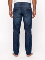 Herren Jeans mit Geradem Schnitt, Webstruktur und Kontrastnähten – Ansicht 3