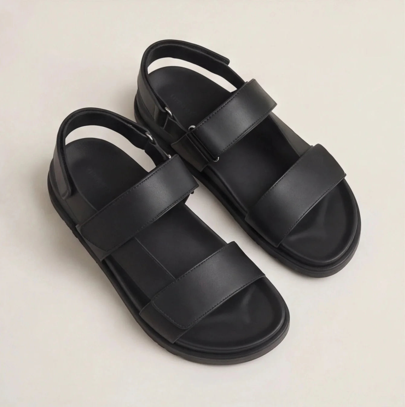 Herren Sandalen mit zwei Klettriemen und Fersenriemen Ansicht 3