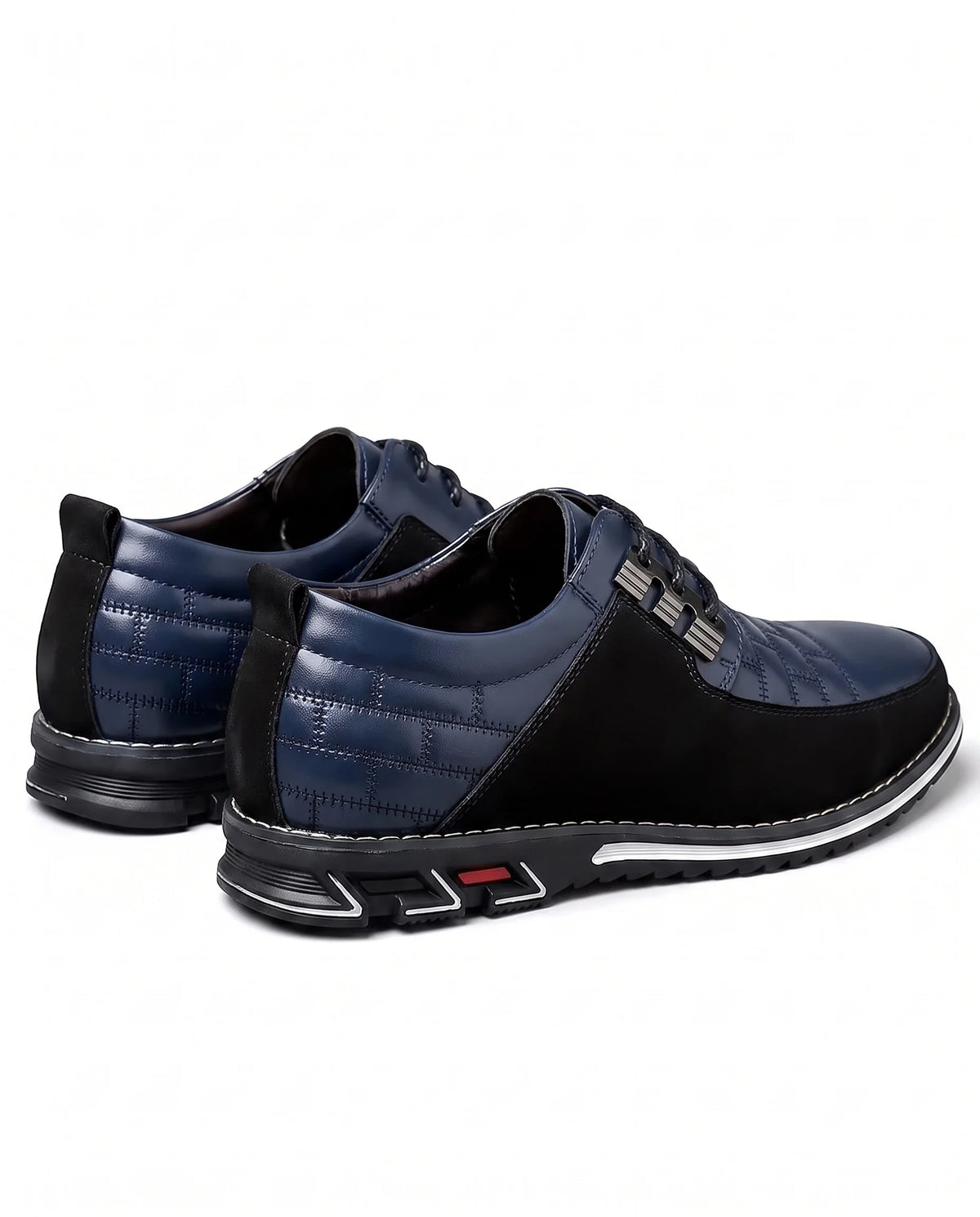 Herren Schnürhalbschuhe mit Steppmuster auf Sneakersohle – Ansicht 7