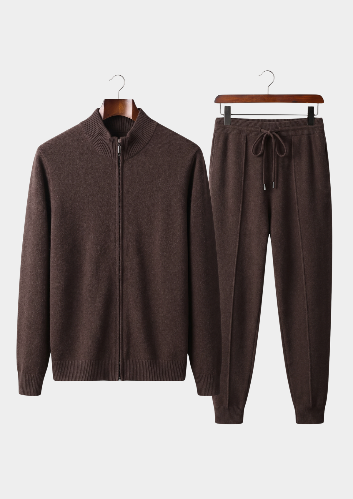 Herren Set mit Stehkragen-Strickjacke und Jogginghose – Ansicht 21