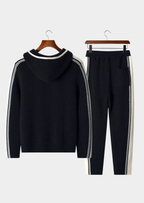 Herren Set mit Strickjacke mit Kontraststreifen und Hose – Ansicht 17