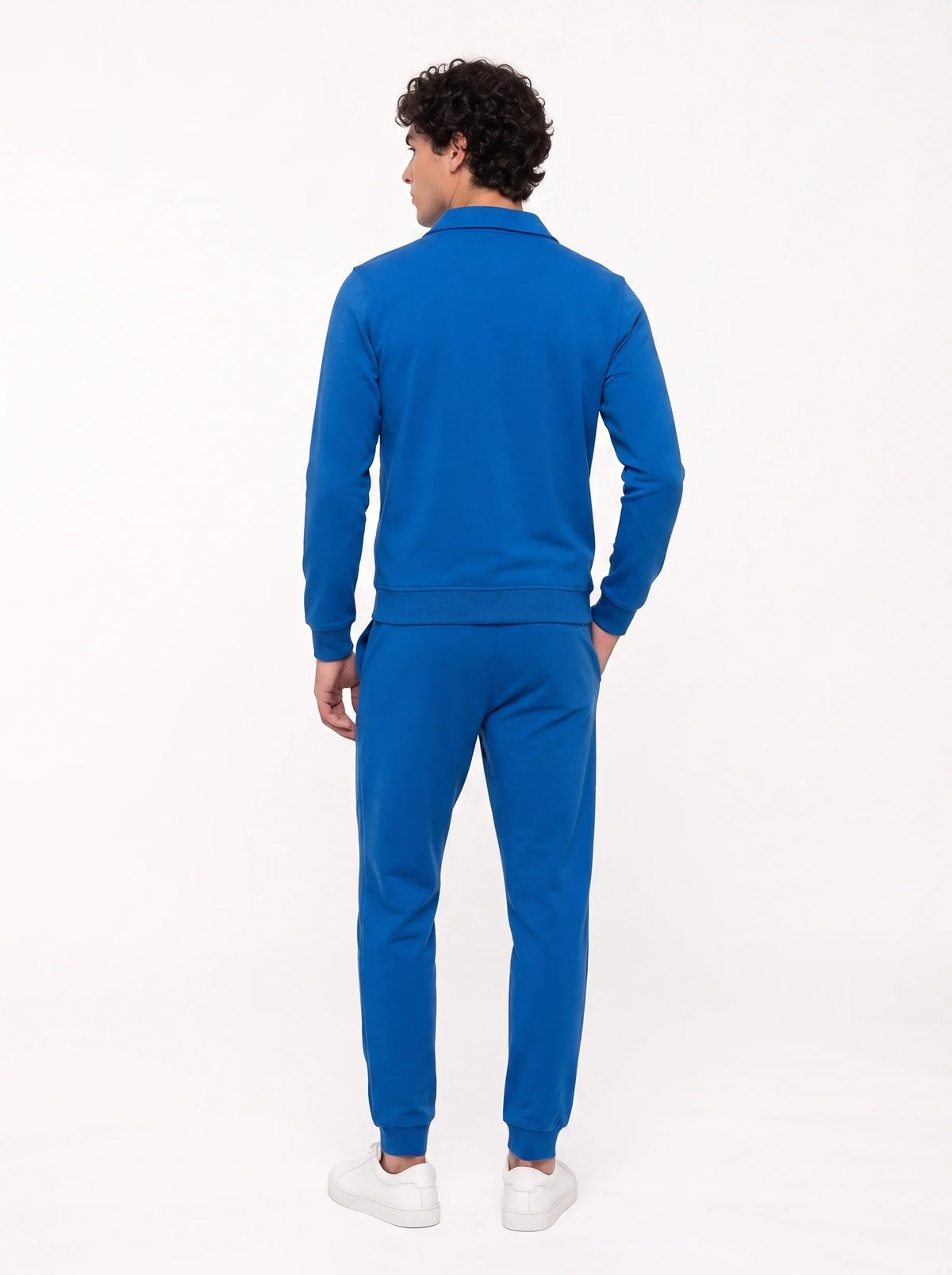 Herren Set mit Sweatjacke mit Kragen und Jogginghose – Ansicht 14