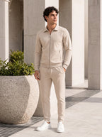 Herren Set mit Sweatjacke mit Kragen und Jogginghose – Ansicht 20