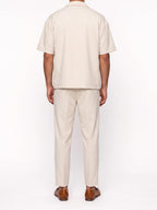 Herren Set mit Zweireihigem Revershemd und Hose mit Bügelfalte – Ansicht 3