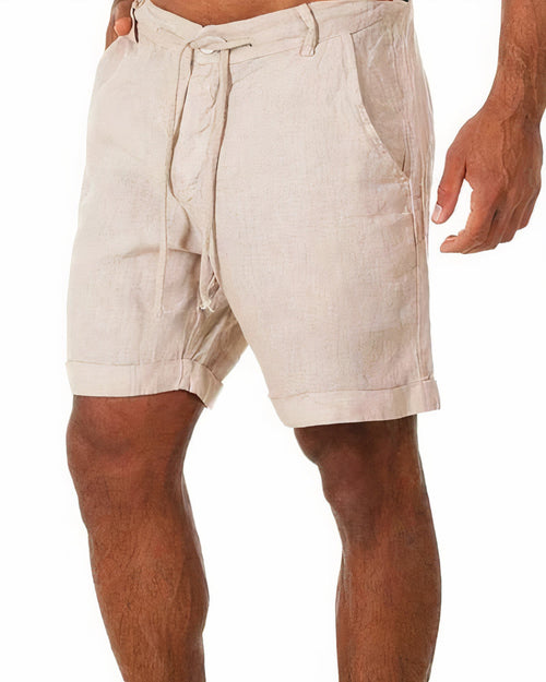 Herren Shorts mit Elastischem Bund und Geradem Schnitt