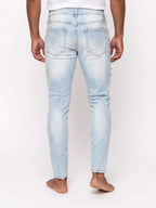 Herren Skinny Jeans mit Abriebstellen und Rissen – Ansicht 3