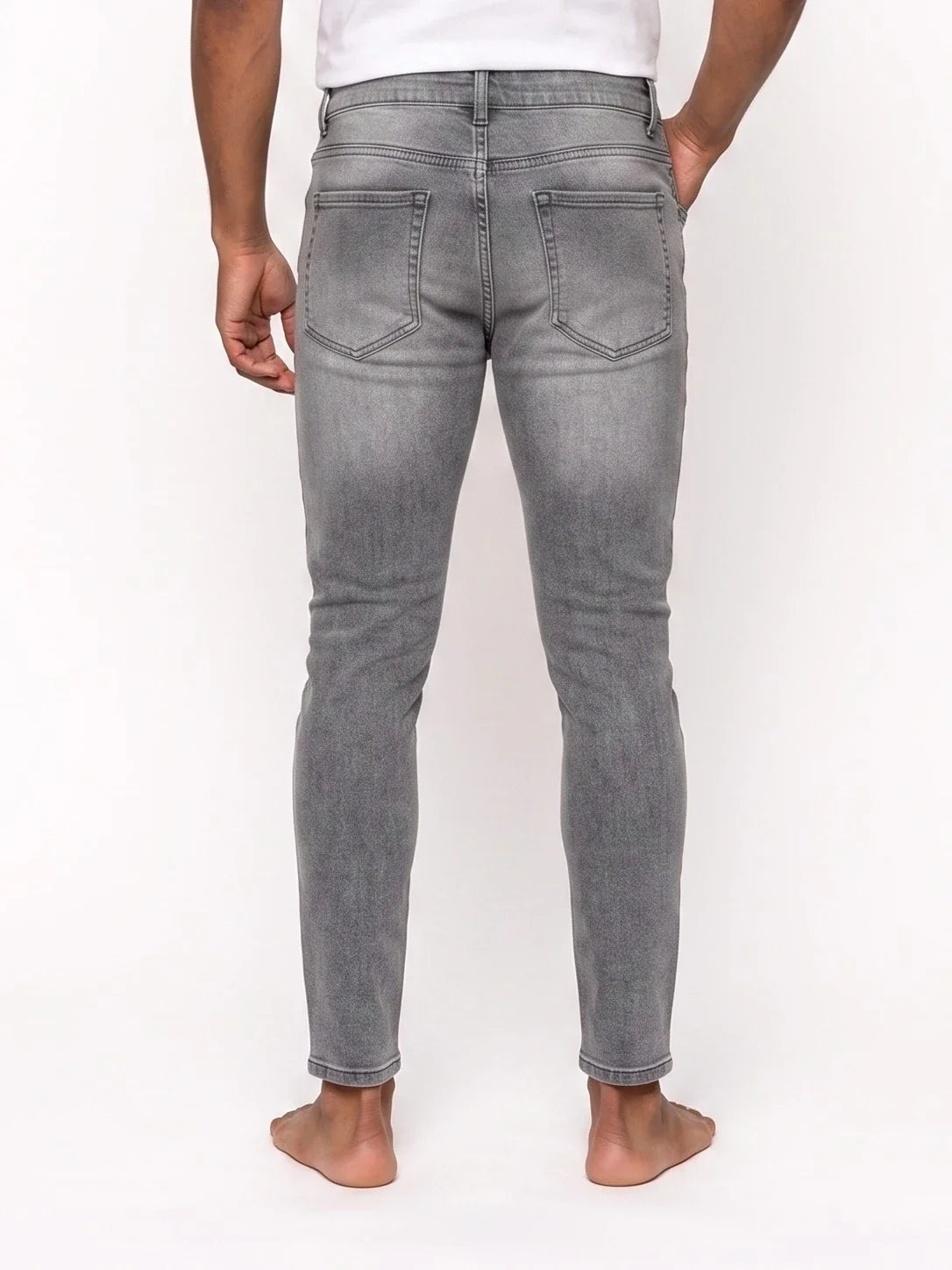Herren Skinny Jeans mit Abriebstellen und Rissen – Ansicht 6