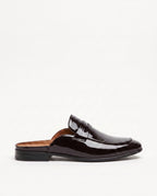 Herren Slipper Mules mit Glänzendem Obermaterial und Offener Ferse – Ansicht 5