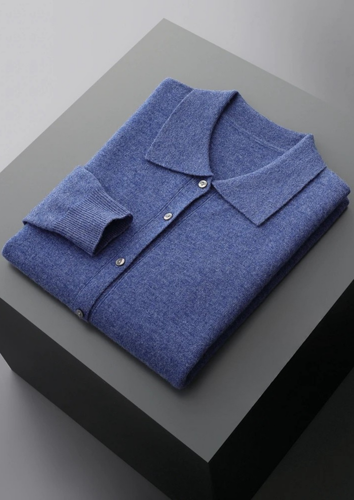 Herren Strickjacke mit Hemdkragen und Knopfleiste – Ansicht 14