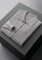Herren Strickjacke mit Hemdkragen und Knopfleiste – Ansicht 3