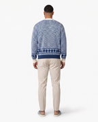 Herren Strickjacke mit Hemdkragen und Rautenmuster – Ansicht 2
