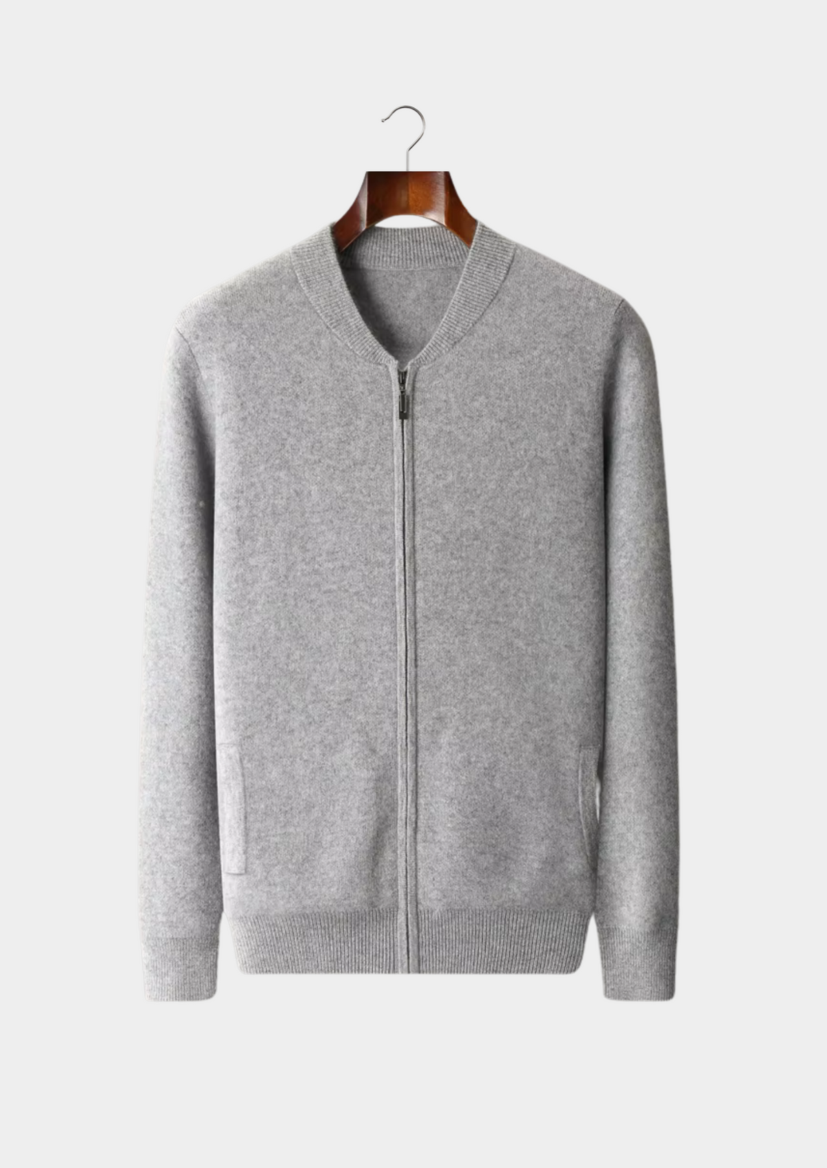 Herren Strickjacke mit Reißverschluss und Eingrifftaschen – Ansicht 11