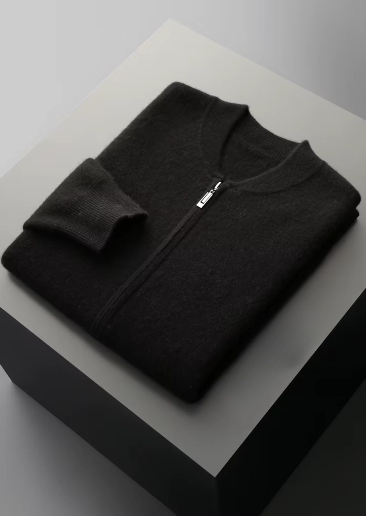 Herren Strickjacke mit Reißverschluss und Eingrifftaschen – Ansicht 20