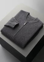 Herren Strickjacke mit Reißverschluss und Eingrifftaschen – Ansicht 21